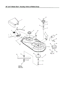 Housing / Arbors / Blades parts for Snapper Front-Engine Lawn Tractor LT2044 (2690579) from AppliancePartsPros.com