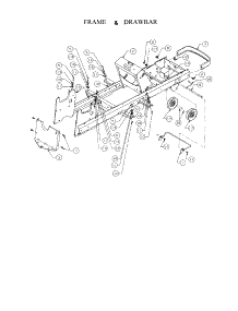 Frame And Drawbar parts for Cub Cadet Front-Engine Lawn Tractor LT2180 from AppliancePartsPros.com