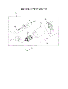Electric Starting Motor parts for Cub Cadet Front-Engine Lawn Tractor LT2180 from AppliancePartsPros.com