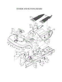 Fender And Running Board parts for Cub Cadet Front-Engine Lawn Tractor LT2180 from AppliancePartsPros.com