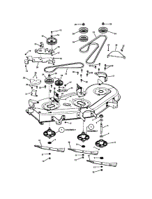52" Deck Blade Drive parts for Snapper Front-Engine Lawn Tractor LT23460 (7800207) from AppliancePartsPros.com