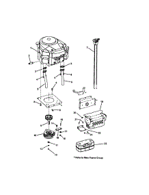 Engine parts for Snapper Front-Engine Lawn Tractor LT23460 (7800315) from AppliancePartsPros.com