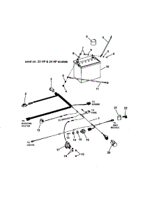 Electrical (23 / 24 H.P.) parts for Snapper Front-Engine Lawn Tractor LT23460 (7800315) from AppliancePartsPros.com