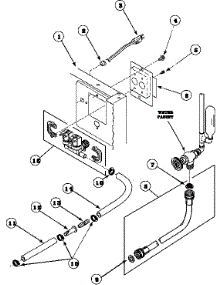 Inlet Hose, Mixing Valve And Dispenser Hose parts for Amana Washer LTC85AW/PLTC85AW from AppliancePartsPros.com