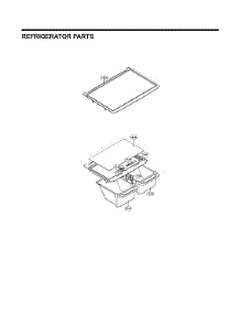Refrigerator Parts parts for Lg Top-Mount Refrigerator LTCS20020W/00 from AppliancePartsPros.com