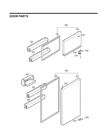 Door Parts parts for Lg Top-Mount Refrigerator LTCS20020W/00 from AppliancePartsPros.com
