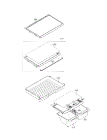 Refrigerator Parts parts for Lg Top-Mount Refrigerator LTCS20220W/03 from AppliancePartsPros.com