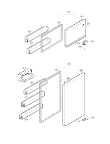 Door Parts parts for Lg Top-Mount Refrigerator LTCS20220W/03 from AppliancePartsPros.com