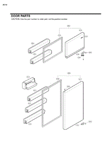 Door Parts parts for Lg Top-Mount Refrigerator LTCS24223B/00 from AppliancePartsPros.com