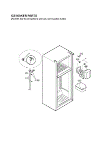 Ice Maker Parts parts for Lg Top-Mount Refrigerator LTCS24223B/04 from AppliancePartsPros.com
