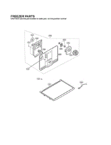 Freezer Parts parts for Lg Top-Mount Refrigerator LTCS24223B/05 from AppliancePartsPros.com
