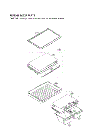Refrigerator Parts parts for Lg Top-Mount Refrigerator LTCS24223D/05 from AppliancePartsPros.com