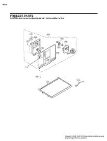 Freezer Parts parts for Lg Top-Mount Refrigerator LTCS24223S/07 from AppliancePartsPros.com