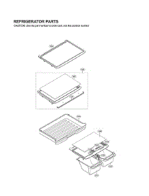 Refrigerator Parts parts for Lg Top-Mount Refrigerator LTCS24223W/03 from AppliancePartsPros.com
