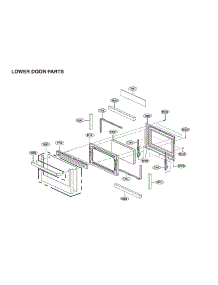 Lower Door Parts parts for Lg Electric Range LTE4815BD/00 from AppliancePartsPros.com