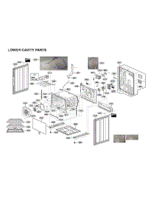 Lower Cavity Parts parts for Lg Electric Range LTE4815BM/00 from AppliancePartsPros.com