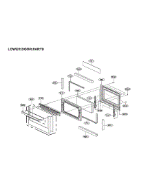 Lower Door Parts parts for Lg Electric Range LTE4815ST/00 from AppliancePartsPros.com