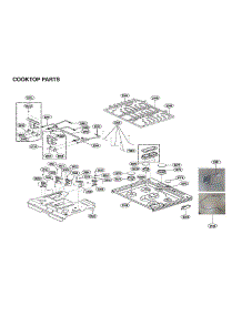 Cooktop Parts parts for Lg Gas Range LTG4715BD/00 from AppliancePartsPros.com