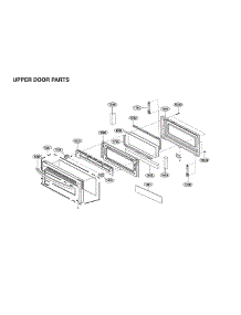 Upper Door Parts parts for Lg Gas Range LTG4715BD/00 from AppliancePartsPros.com