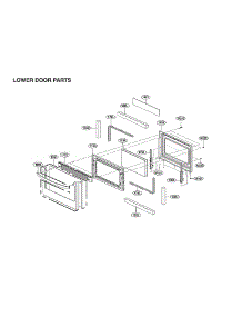 Lower Door Parts parts for Lg Gas Range LTG4715BD/00 from AppliancePartsPros.com
