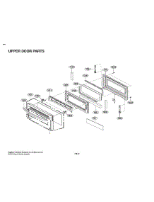 Upper Door Parts parts for Lg Gas Range LTG4715BM/00 from AppliancePartsPros.com