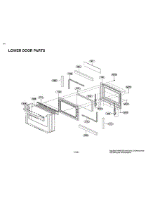 Lower Door Parts parts for Lg Gas Range LTG4715BM/00 from AppliancePartsPros.com