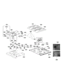 Cooktop Parts parts for Lg Gas Range LTG4715ST/00 from AppliancePartsPros.com