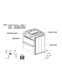Exploded View parts for Lg Gas Range LTG4715ST/00 from AppliancePartsPros.com