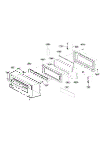 Upper Door Parts parts for Lg Gas Range LTG4715ST/00 from AppliancePartsPros.com