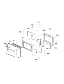 Lower Door Parts parts for Lg Gas Range LTG4715ST/00 from AppliancePartsPros.com