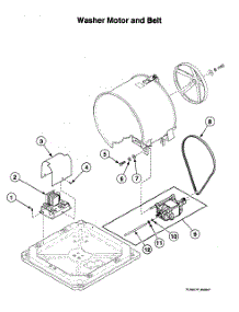 Washer Motor parts for Speed Queen Laundry Center LTKA6AWN4350 from AppliancePartsPros.com