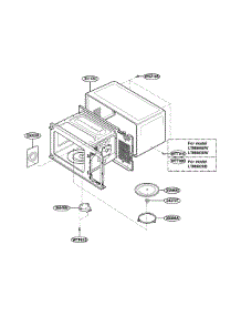 Oven Cavity Parts parts for Lg Countertop Microwave LTM9000W from AppliancePartsPros.com
