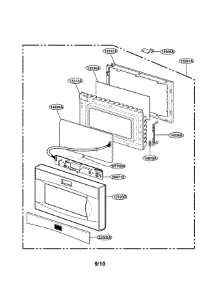 Door Parts parts for Lg Countertop Microwave LTM9020B from AppliancePartsPros.com