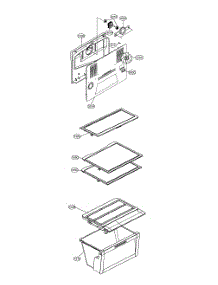 Refrigerator And Freezer Parts parts for Lg Top-Mount Refrigerator LTNS16121V/01 from AppliancePartsPros.com