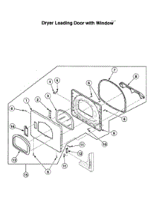 Dryer Motor Assy parts for Speed Queen Laundry Center LTSA7AQN3300 from AppliancePartsPros.com