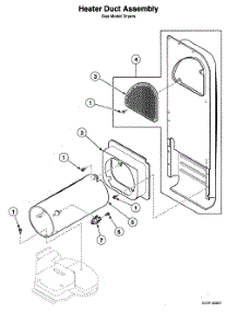 Heater Duct Assy parts for Speed Queen Laundry Center LTSA7AQN3300 from AppliancePartsPros.com