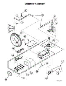 Dispenser Assy parts for Speed Queen Laundry Center LTSA7AWN3300 from AppliancePartsPros.com