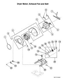 Dryer Motor parts for Speed Queen Laundry Center LTSA7AWN4350 from AppliancePartsPros.com