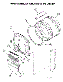 Cylinder Assy parts for Speed Queen Laundry Center LTSA9AQN from AppliancePartsPros.com