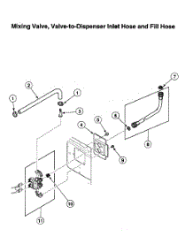 Hose Assy parts for Speed Queen Laundry Center LTSA9AWN3000 from AppliancePartsPros.com