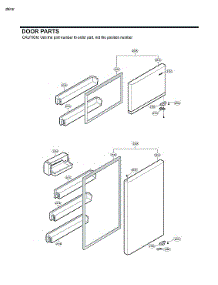 Door Parts parts for Lg Top-Mount Refrigerator LTWS24223S/00 from AppliancePartsPros.com