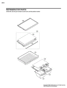 Refrigerator Parts parts for Lg Top-Mount Refrigerator LTWS24223S/01 from AppliancePartsPros.com