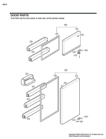 Door Parts parts for Lg Top-Mount Refrigerator LTWS24223S/01 from AppliancePartsPros.com