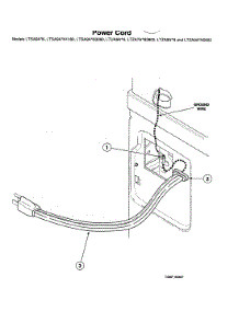 Power Cord parts for Speed Queen Laundry Center LTZA7AQN2802 from AppliancePartsPros.com