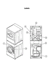 Labels parts for Speed Queen Laundry Center LTZA7AQN2802 from AppliancePartsPros.com