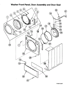 Door Assy parts for Speed Queen Laundry Center LTZA7AWN2802 from AppliancePartsPros.com