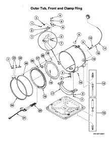 Tub Assy parts for Speed Queen Laundry Center LTZA9AWN from AppliancePartsPros.com