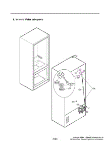 Valve / Water Tube Parts parts for Lg Bottom-Mount Refrigerator LUPXS3186N/00 from AppliancePartsPros.com