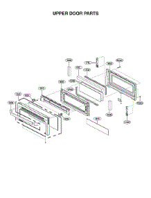 Upper Door Parts parts for Lg Range LUTD4919SN/00 from AppliancePartsPros.com