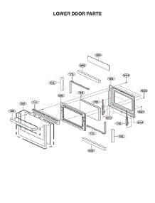 Lower Door Parts parts for Lg Range LUTD4919SN/00 from AppliancePartsPros.com
